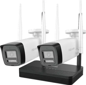 Centrální jednotka pro chytrou domácnost HiLook Powered by HIKVISION/ WiFi Bullet KIT IKS-2044BH-PH/W/ 4Mpx/ 2x kamery IPC-B140HA-LDF/W/ 1x NVR-DS-7104NI-S1/W