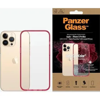 Náhradní kryt pro mobilní telefon Kryt PanzerGlass Apple iPhone 13 Pro Max ClearCase červený