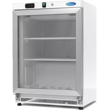 Mraznička Maxima Mrazící skříň - 200 l - bílá - se skleněnými dveřmi | 09405007