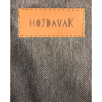 Zahradní nábytek Závěsné houpací křeslo šedý melír HOJDAVAK MAXI s polštářkem - outdoor tkanina, Lano bílé