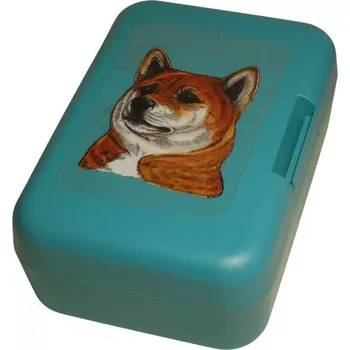 Dóza na potraviny Shiba inu - plastový box (objem 0,9 l / 1,2 l)
