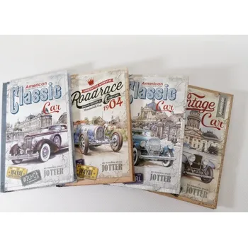 Blok Designová záznamní kniha Fresh, tvrdé desky, A6, 80ls, úzká linka, 70g - mix motivů 2