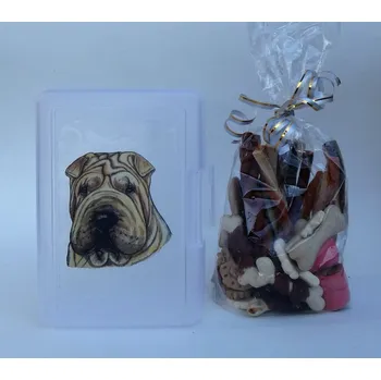 Chovatelství Šarpej - svačinový box s pamlsky pro psy (20 ks pamlsků)