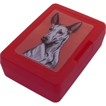 Dóza na potraviny Ibizský podenco - plastový box (objem 0,9 l / 1,2 l)