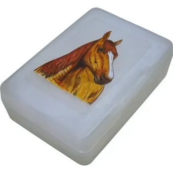 Dóza na potraviny Plastový box - kůň Quarter horse (objem 0,9 l / 1,2 l)