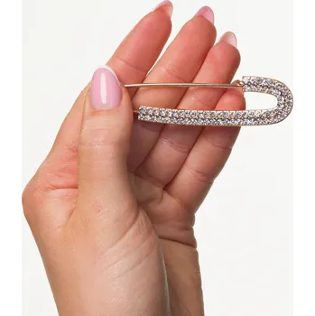 Brož Camerazar Brož se zlatým zavíracím špendlíkem a kubickými zirkony elegantní ozdobný doplněk