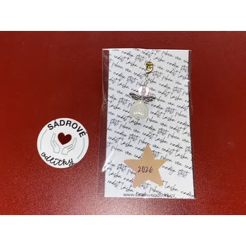 HandMade by VeJa Dárková karta - PF 2026 (zlatá hvězda)