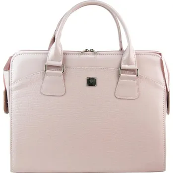 Kabelka PUNCE LC-01 pudrová matná dámská kabelka pro notebook do 15.6 palce