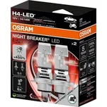 SADA 2x LED Autožárovka NIGHT BREAKER SPEED H4 P43T/14W/12V 6000K - Osram