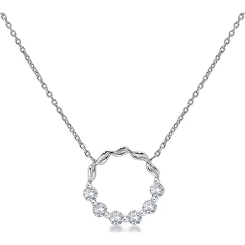 Náhrdelník Lava White Topaz - stříbrný náhrdelník s bílým topazem