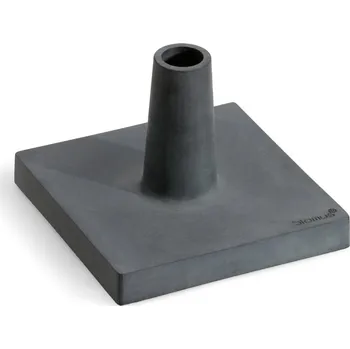 Stojací lampa Základna na pochodeň s dřevěnou tyčí Blomus BASO - šedohnědá