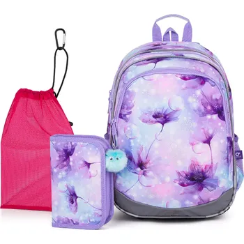 Školní batoh Topgal školní set ELLY 24050 medium – batoh s penálem a sáčkem na cvičky