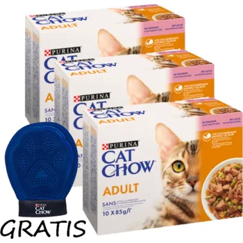 Krmivo pro kočku PURINA Cat Chow Krmivo pro dospělé kočky s lososem a zelenými fazolkami v želé 30x85g