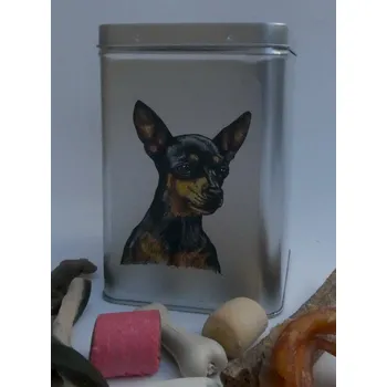 Chovatelství Krysařík - plechová dóza s pamlsky pro psy (30 pamlsků)