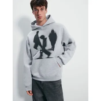 Oblečení a móda Mikina s&nbsp;kapucí a&nbsp;potiskem - XS - House - šedá - 367JS-85M