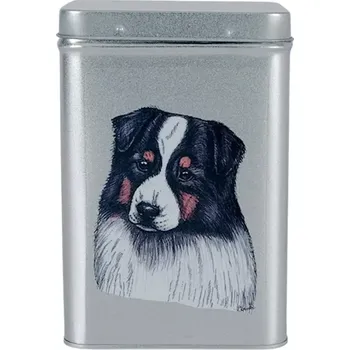 Dóza na potraviny Plechová dóza - australský ovčák (objem 1,5 l)