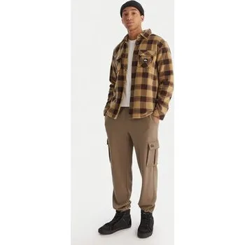 Pánské kalhoty Quiksilver Teplákové kalhoty Cargo Fleece EQYFB03401 Khaki Regular Fit S