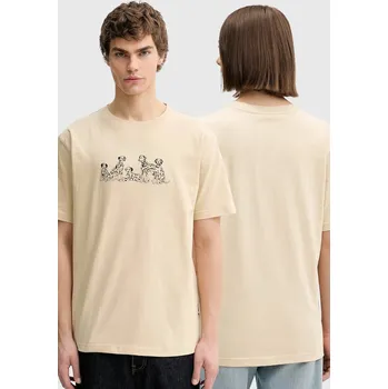 Bavlněné tričko Kaotiko AR054.01.G002 béžová 08X, vel. S