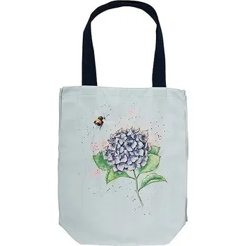 Sportovní taška Wrendale Designs Pevná plátěná taška Hortenzie