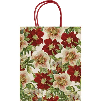 Dárková taška Dárková papírová taška Christmas Berries Hellebore