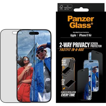 PanzerGlass Privacy Apple iPhone Air s bezprašným aplikačním boxem PG53680