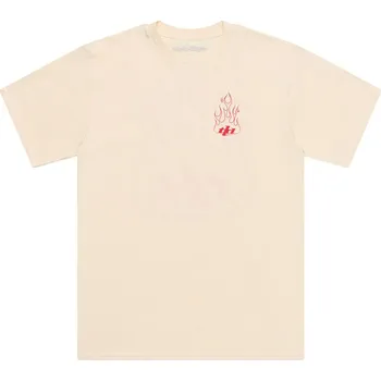 Pánské tričko tričko krátký rukáv pánské TROY LEE DESIGNS TORCHED VINTAGE WHITE (70121201) - L