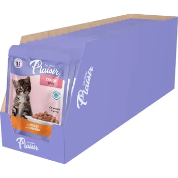 Krmivo pro kočku Plaisir Kitten s kuřetem MULTIPACK - kapsička pro koťata 22x100 g