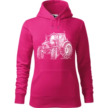 Pánská mikina Mikina - traktor Deutz-Fahr Barva: Purpurová (40), Velikost: XS, Střih: Dámské