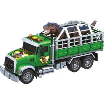 autíčko CITY SERVICE CAR - 1:14 - Nákladní auto na přepravu dinosaurů (se zvukem, světly a dalšími funkcemi)