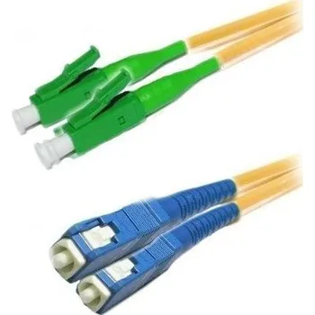 Síťový kabel XtendLan FO patch LC/APC-SC 3m 9/125 duplex, G.652d, LS0H