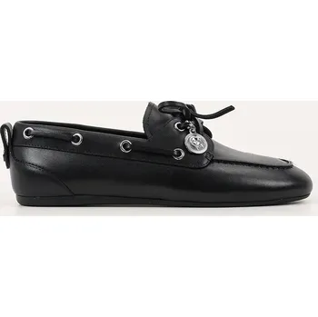 Dámské mokasíny Kožené mokasíny Karl Lagerfeld MARLEE dámské, černá barva, na plochém podpatku, KL41325 KL41325.000 99X, EUR 36