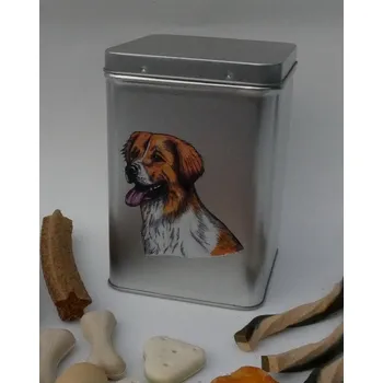 Chovatelství Český horský pes - plechová dóza s pamlsky pro psy (30 pamlsků)