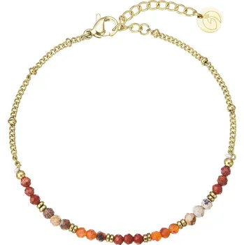 Náramek Náramek ocelový s červeným achátem 43067.3