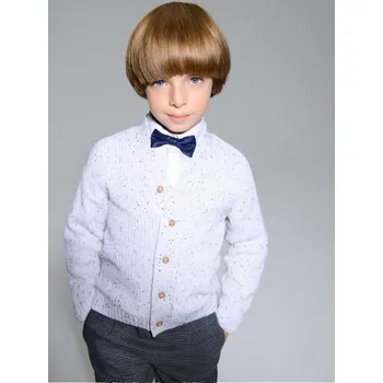 Dívčí svetr Sinsay - Bavlněný svetr se zapínáním na knoflíky - krémová - 928BQ-01X - 928BQ-01X-110