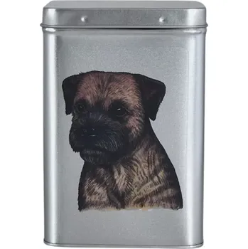 Dóza na potraviny Plechová dóza - border teriér (objem 1,5 l)
