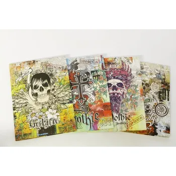 Zápisník Designová záznamní kniha Fresh, ohebné desky, formát A5, 80listů, čtvereček - mix motivů 4