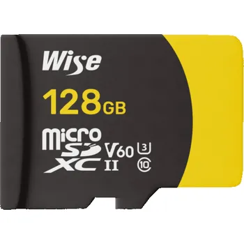 Paměťová karta Wise microSDXC UHS-II V60 128GB R:290MBs / W:100MBs WI-MSD-S128