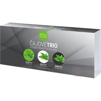 Čaj FYTO ČAJOVÉ TRIO - kazeta porcované čaje (zelený, bílý, černý) sáčky 3x10 (30ks),