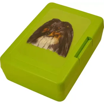 Dóza na potraviny Šeltie tricolor - plastový box (objem 0,9 l / 1,2 l)