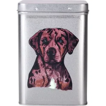 Dóza na potraviny Plechová dóza - leopardí pes (objem 1,5 l)