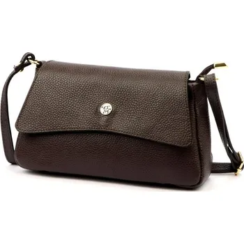 Kabelka Kožená kabelka Gregorio 1746 DOLLARO - tmavě hnědá