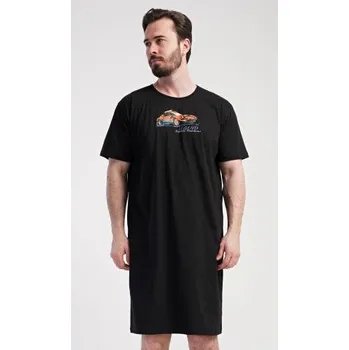 Pánská noční košile Pánská noční košile Vienetta Secret Legend černá M