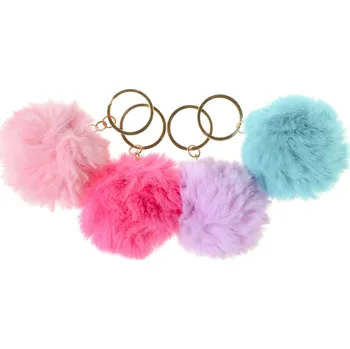 Koule plyš pastelové barvy 6 cm