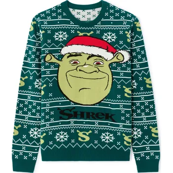 Pánské oblečení Celio Vánoční svetr Shrek 1180127 Zelená S
