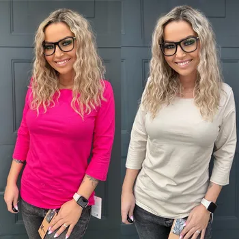 Dámské tričko Basic triko ZORA - menší Barva: Tmavě růžová