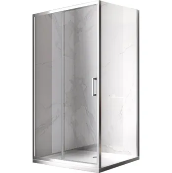 BPS-koupelny Obdélníkový sprchový kout HYD-OK103A 100x80 chrom/transparent - bez vaničky