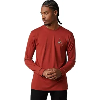 cyklistický dres FOX Racing Finisher Ls Tech Tee, Copper Velikost L