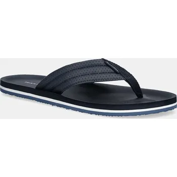 Pánské žabky Žabky Tommy Hilfiger COMFORT PADDED PERF BEACH SANDAL pánské, tmavomodrá barva, FM0FM05712 59X, EUR 41