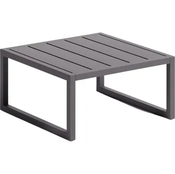 Zahradní stůl Černý kovový zahradní stolek Kave Home Comova 60 x 60 cm