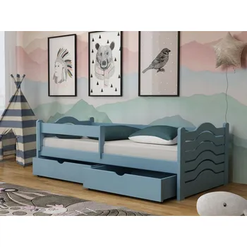 Dětská postel Dětská postel s úložným prostorem Pinokio Barva dřeva: Modrá, Rozměry: 80x180